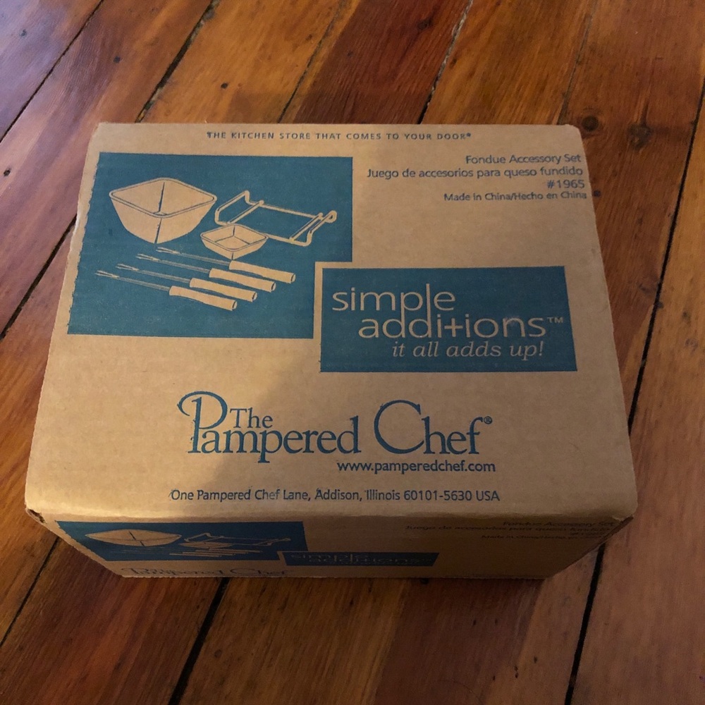 Pampered Chef Fondue Accessory Set #1965